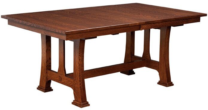 Mission Style Trestle Table