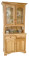 Belle Hearth Country China Cabinet in Hickory