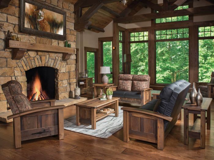 Reclaimed Wood Living Room Furniture