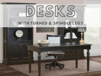 Desks With Turned and Spindle Legs