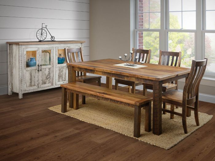 Amish Reclaimed Oak Dining Collection