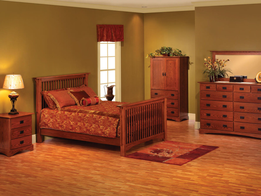 Mission Hills Bedroom Set with Slat Bed