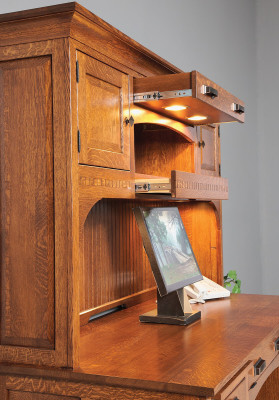 Secret Drawer with Pullout Lights
