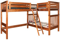 Pickens L-Shaped Bunk Bed For Adults