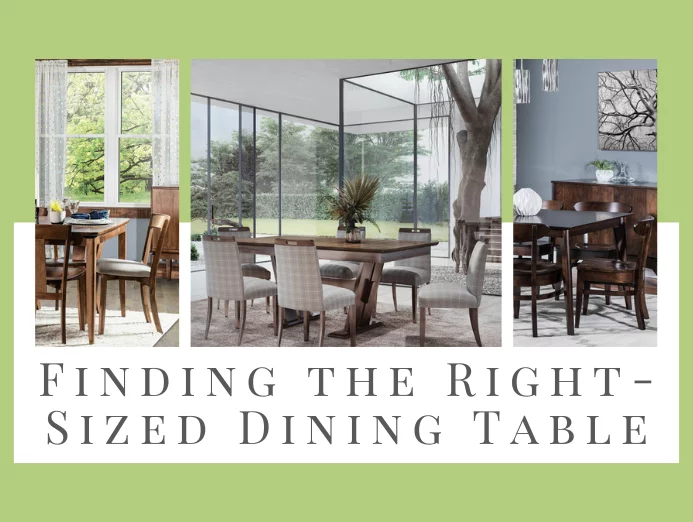 Finding the Right-Sized Dining Table Proportionate to the Room