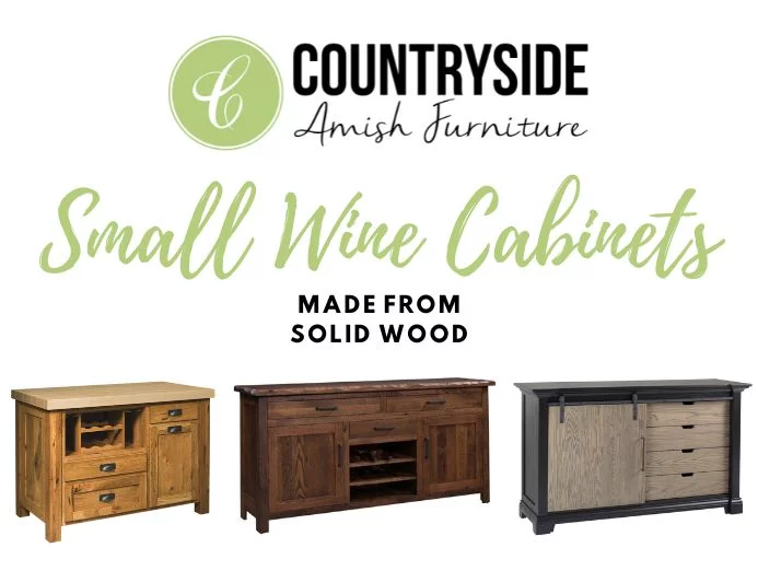 Small Wine Cabinets Made From Solid Wood