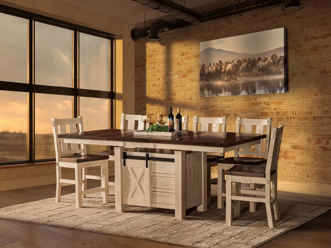 Rustic Wood Pub Tables Built for Gathering