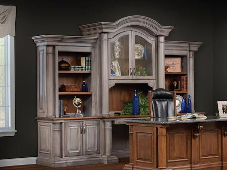 Solid Wood Bookcases Made by Amish