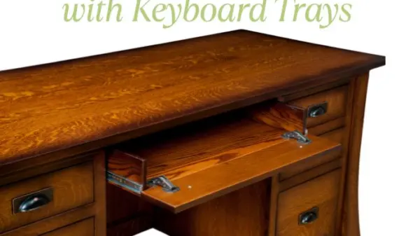 30 of Our Favorite Wood Desks with Keyboard Trays
