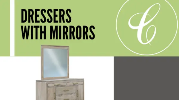 Solid Wood Dressers With Included Mirrors