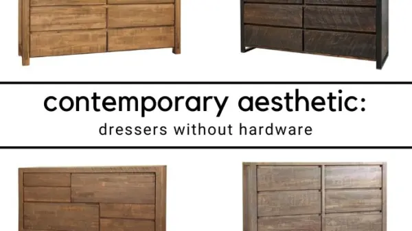 Dressers Without Handles for a Contemporary Aesthetic