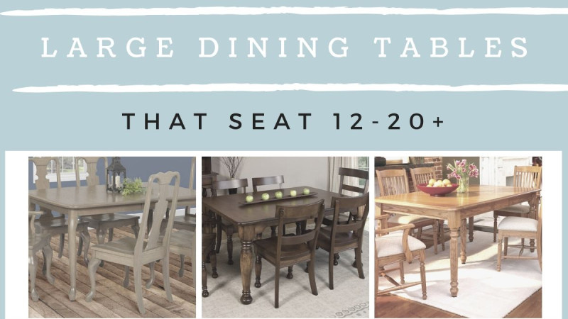 Large Amish Dining Room Tables