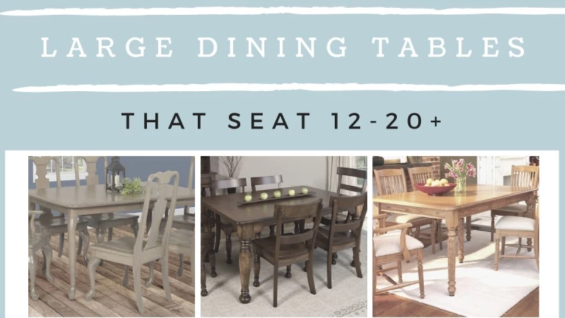 Large Amish Dining Room Tables