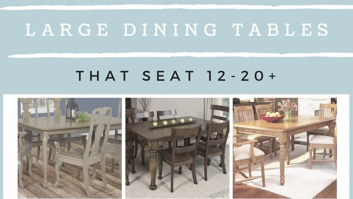 Large Amish Dining Room Tables