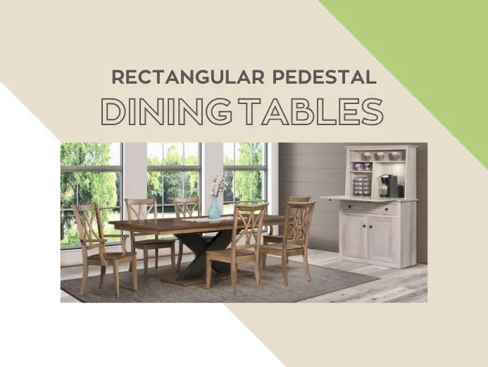 Rectangular Pedestal Dining Tables With Leaves