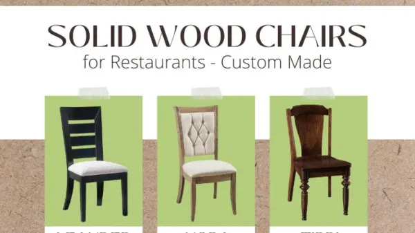 Solid Wood Chairs for Restaurants - Custom Made