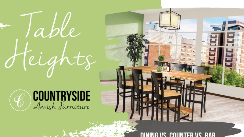 Bar Height and Counter Height Dining Tables - Products & FAQ
