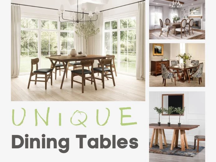 15+ Unique Dining Tables - Unusual Designs Made From Solid Wood