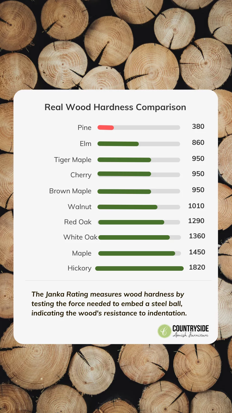 Janka Hardness Ratings for Wood