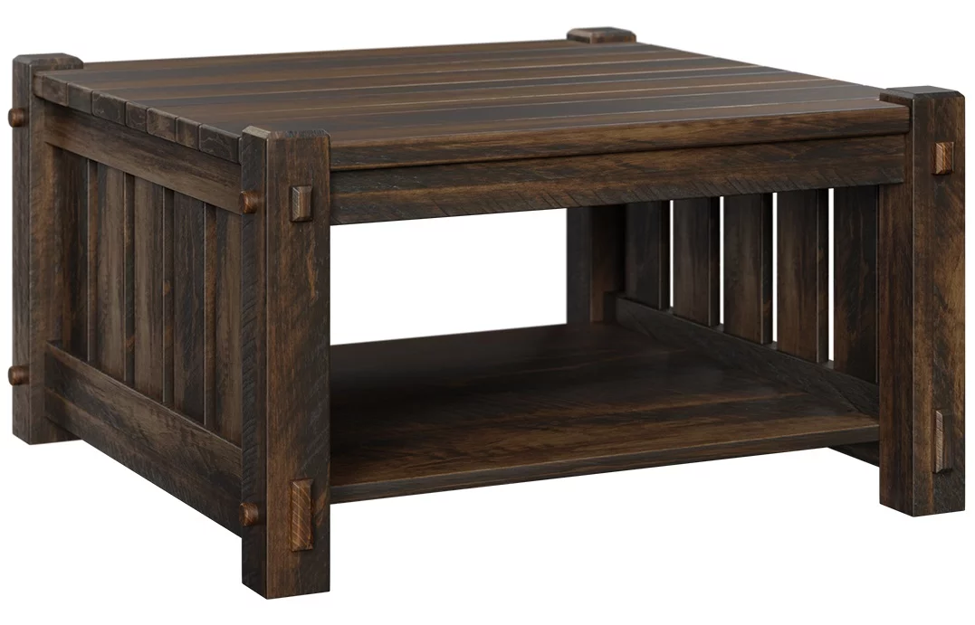 Azle Rustic Square Coffee Table