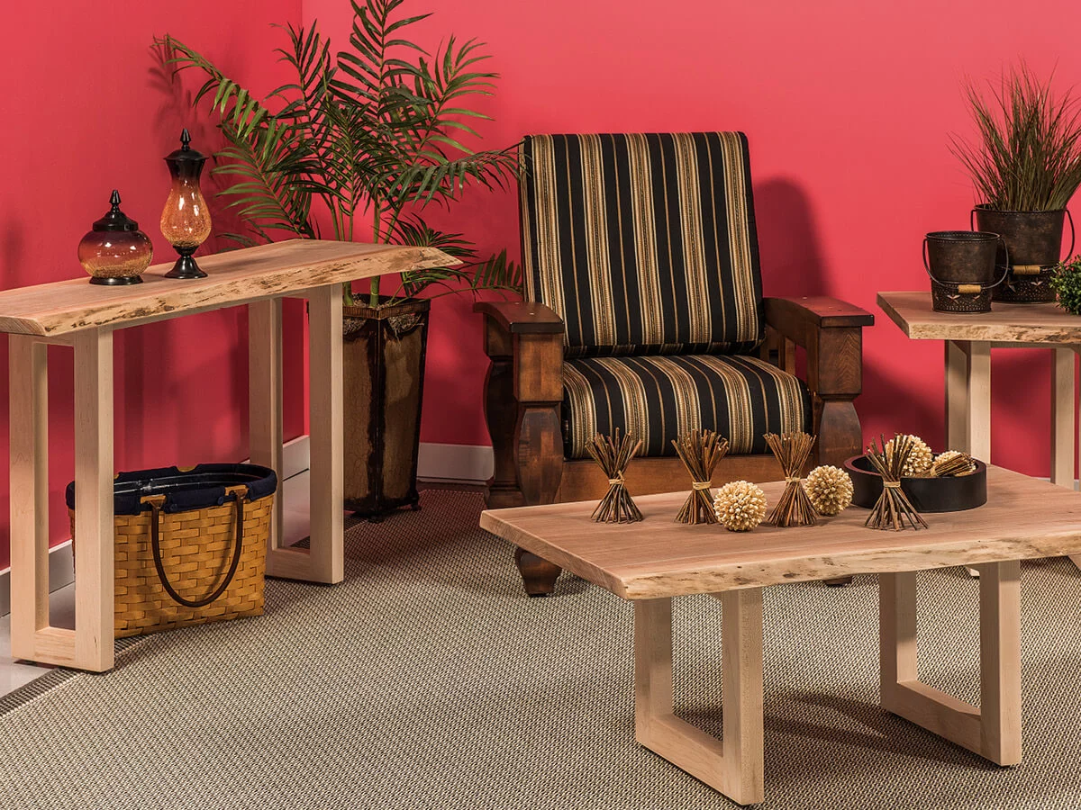 Lehigh Live Edge Living Room Set
