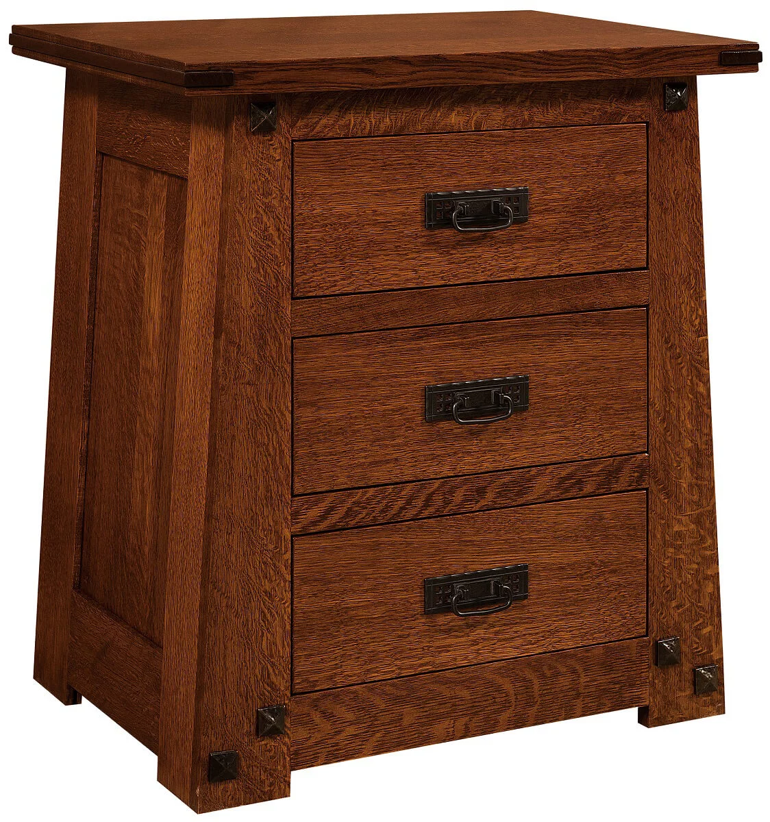 Lunada 3-Drawer Nightstand