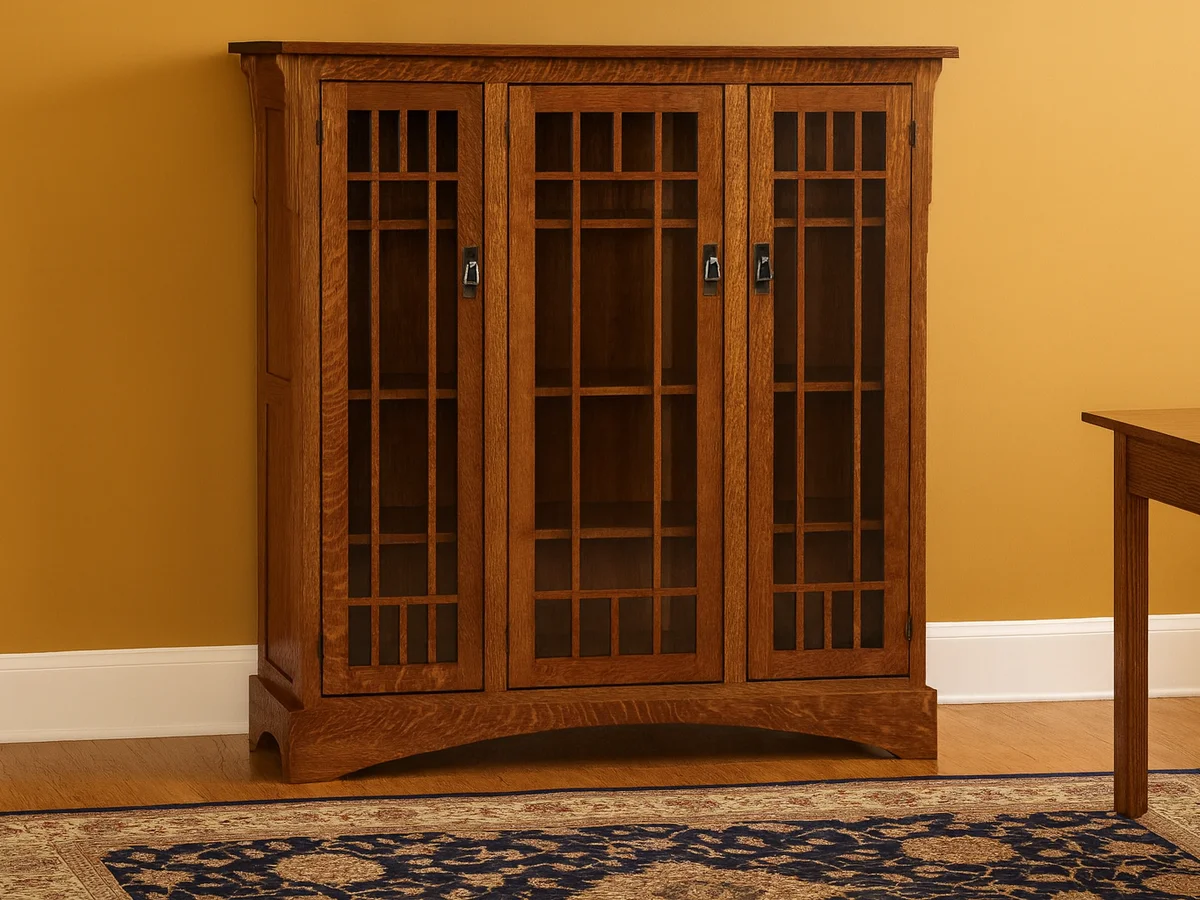 Scotland 3-Door Bookcase