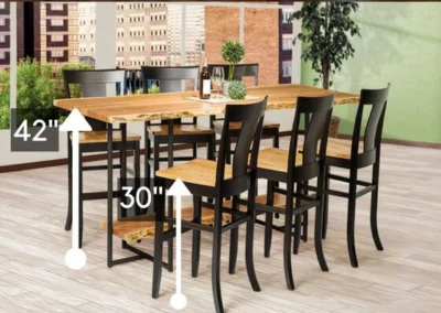 Bar Height Table and Seating