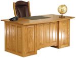 Oak Paneled Executive Desk