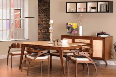 Solid Wood Mid Century Modern Furniture, Mid Century Modern Dining Table