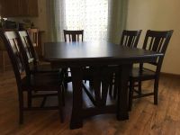 Picture of Clover Butterfly Leaf Trestle Table, reviewed by Danea L.