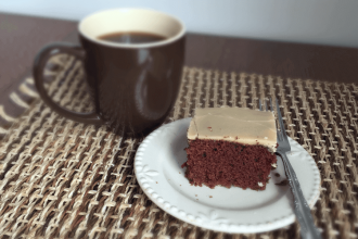 Amish Chocolate Cake Recipe with Caramel Icing