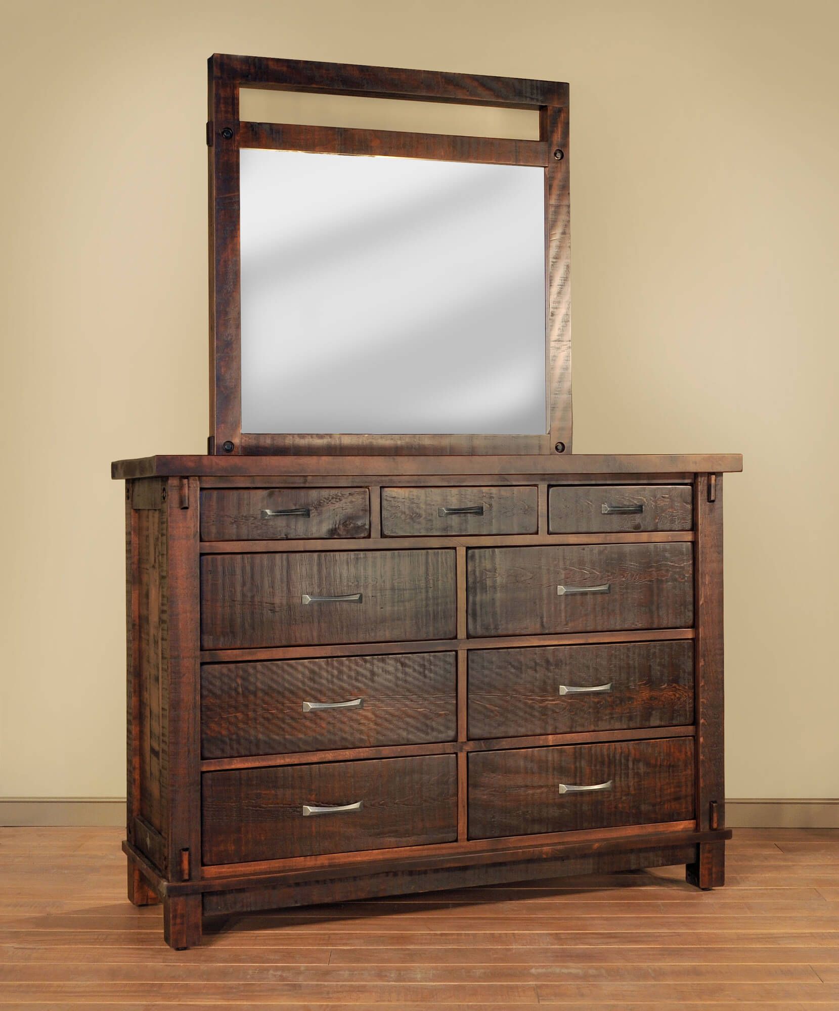 Lakemont Rustic Dresser with Mirror