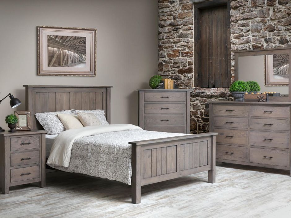 Gray American Made Bedroom Furniture - Countryside Amish ...