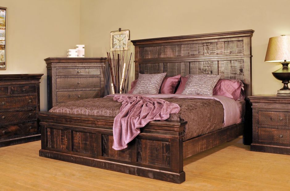 declan rustic bedroom furniture set - countryside amish