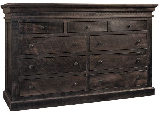 Declan Rustic Wooden Tall Dresser Countryside Amish Furniture