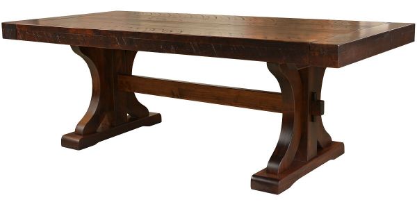 Widdicomb Rustic Trestle Table Countryside Amish Furniture