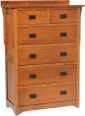 Barcelona Oak Mission Chest of Drawers
