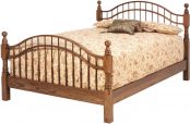 Solid Wood Spindle Bed