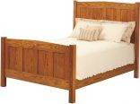 Cascade Locks Panel Bed in Solid Oak 