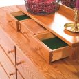 Upper Lined Drawers