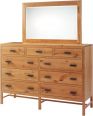 New Lebanon 9-Drawer High Dresser with Mirror