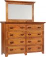 Roswell Rustic Dresser with Mirror 