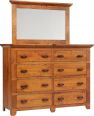 Roswell Rustic Dresser with Mirror 