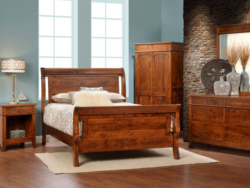 Sonoran Rustic Cherry Bedroom Furniture Set
