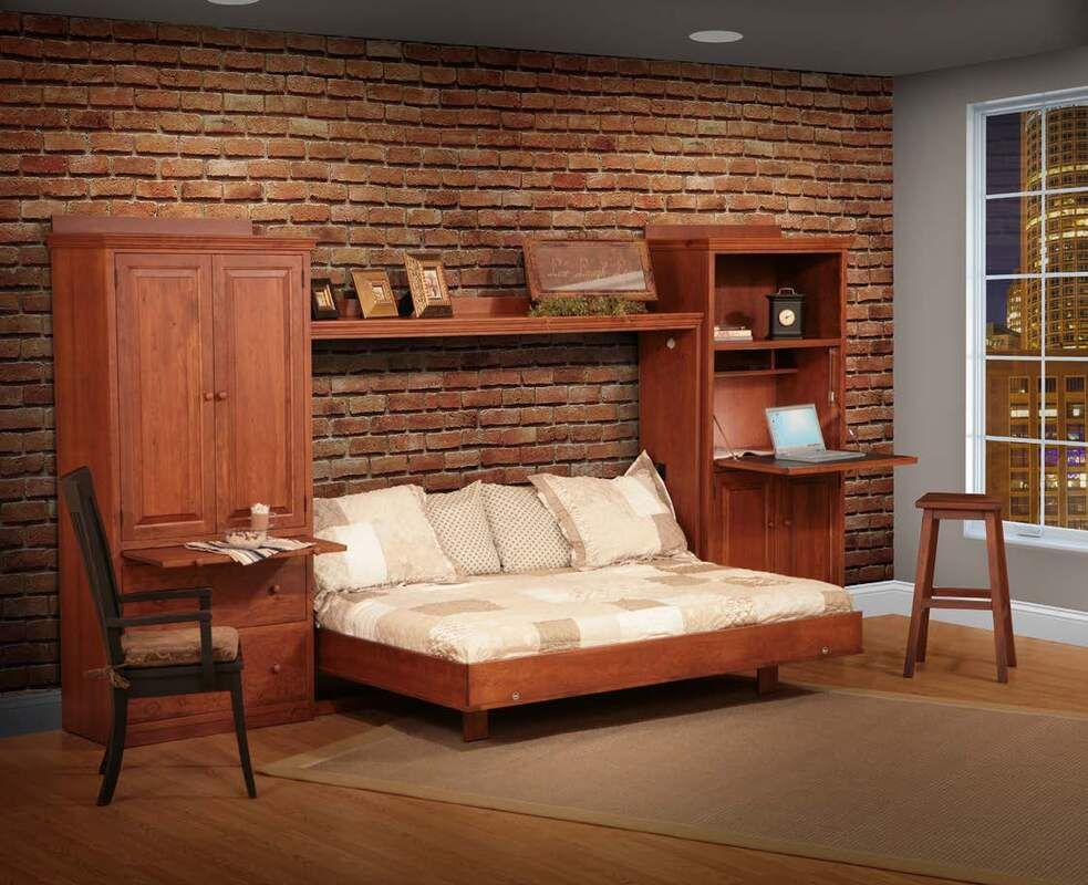 Solid Wood Wall Bed