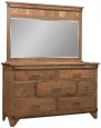 Hickory Dresser with Mirror