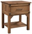 Hickory Nightstand with Drawer