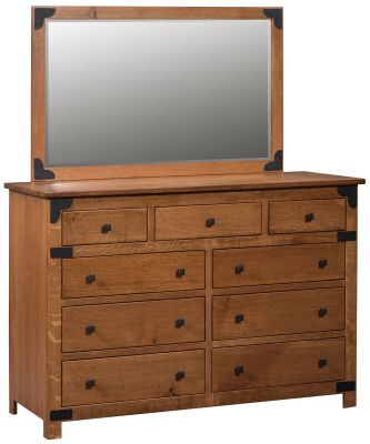 Byron Amish Mirror Dresser Countryside Amish Furniture