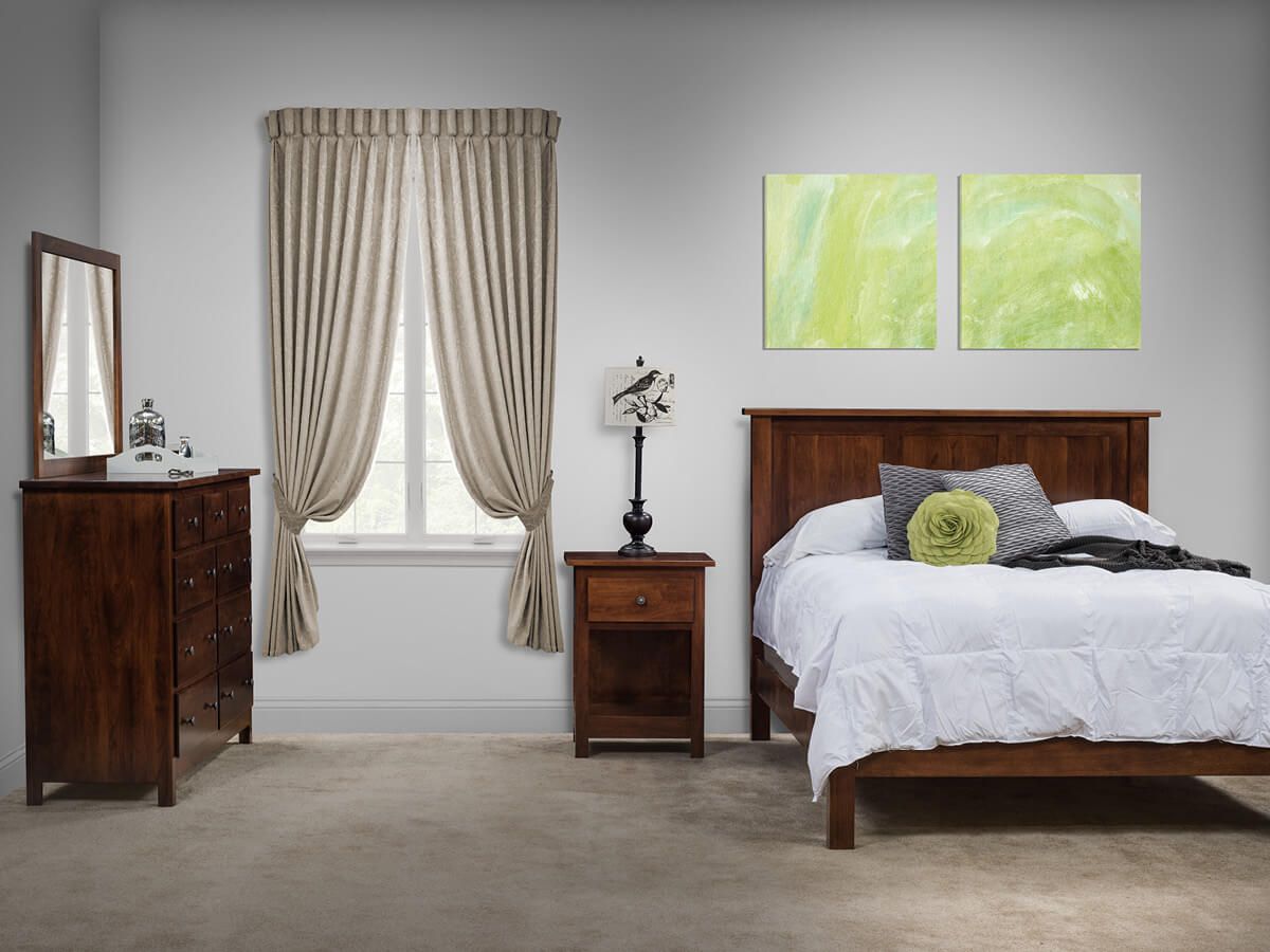 Spencer Solid Wood Bed Countryside Amish Furniture